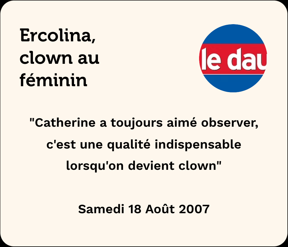 Ercolina, clown au féminin | Clown Ercolina